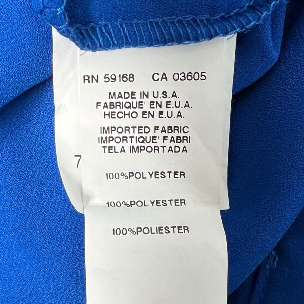 Karen Kane Blue Lace Up Blouse Tunic Top Women’s Size Small - Picture 6 of 6